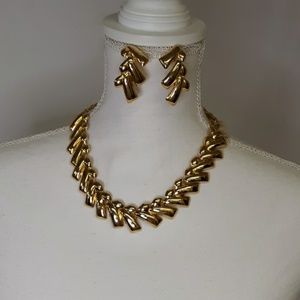 Necklace with matching earrings